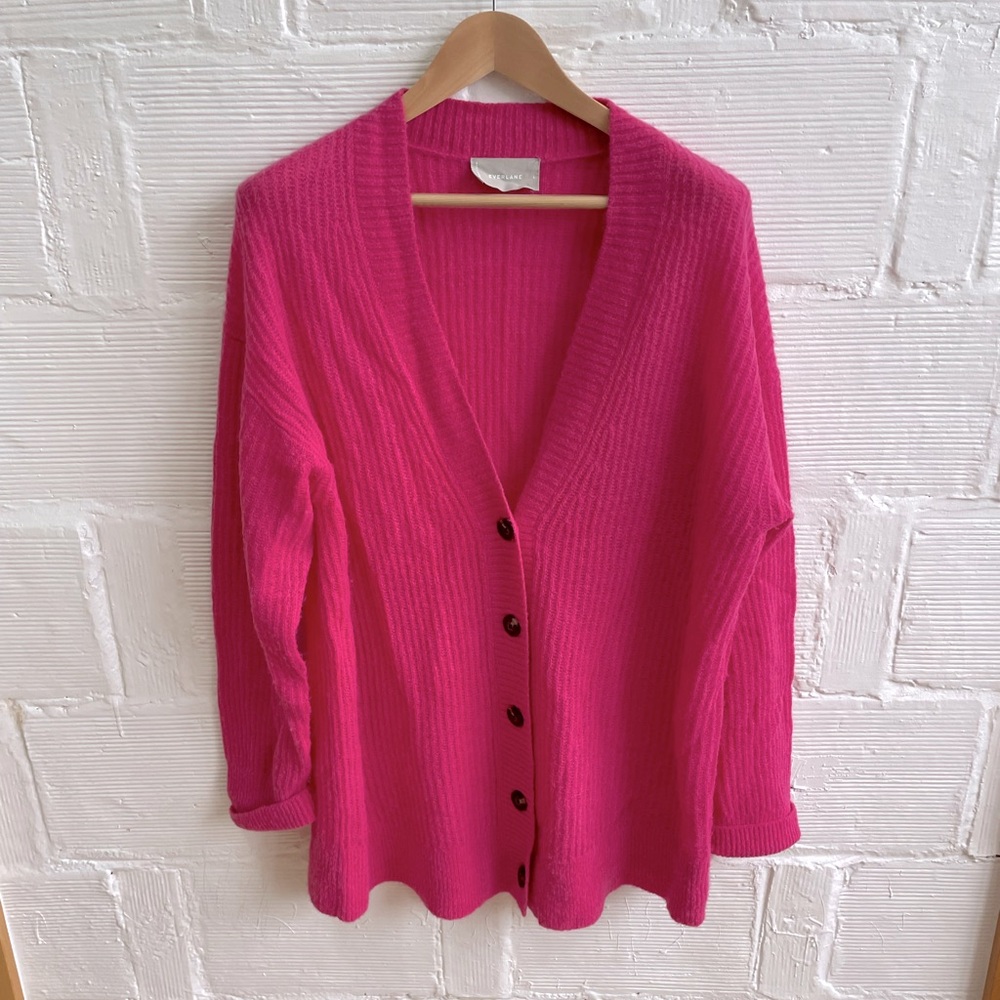 Women's Pink Cardigan Sweater